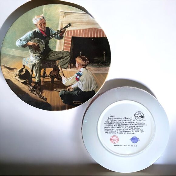 Norman Rockwell l Collector’s Plate l #1514 I l “The Banjo Player” - Picture 3 of 8